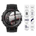 Full Coverage HD Clear Tempered Glass Film / Smart Watch Anti-Scratch Screen Protector Film Compatible with Huami Amazfit T-REX Series. 