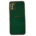 Samsung Galaxy A03S & M02S Gold Line Design High Quality Silicone Back Cover. 
