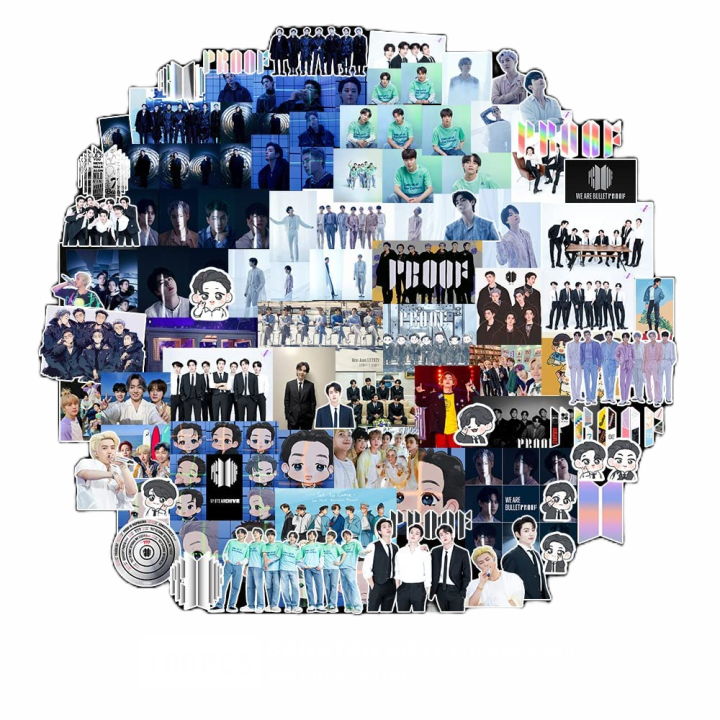 BTS Stickers PROOF Album 30 Pcs Stickers | Bangtan Boys Album Poster Lomo Cards V Jimin Jin Jungkook Suga J-Hope RM