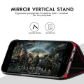 Mirror Smart Flip Case For Samsung Galaxy A80 Cases Etui Leather Phone Cover For Samsung A80 A 80 A8 0 SM-A805F Magnetic Case. 