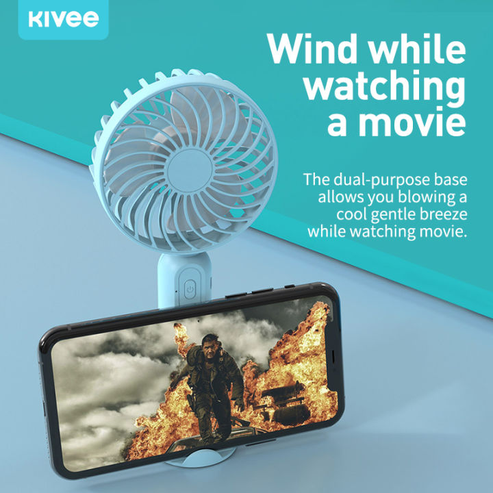 KIVEE FA15 Original USB Fan / Rechargeable USB Handheld Fan Beat the Heat with Kivee Rechargebale Fans Keep Cool with Kivee