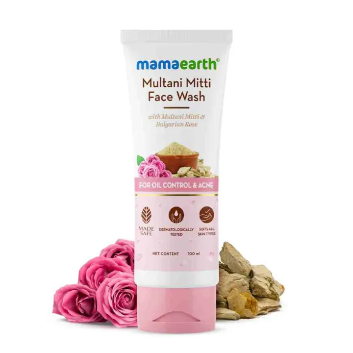 Mamaearth%20Multani%20Mitti%20Face%20Wash%20with%20Multani%20Mitti%20&%20Bulgarian%20Rose%20For%20Oil%20Control%20&%20Acne%20-%20100%20ml%20-%20Image%202