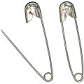 Women's Silver Color Steel Safety pin Saree Pins No 1 - 12 Pcs. 