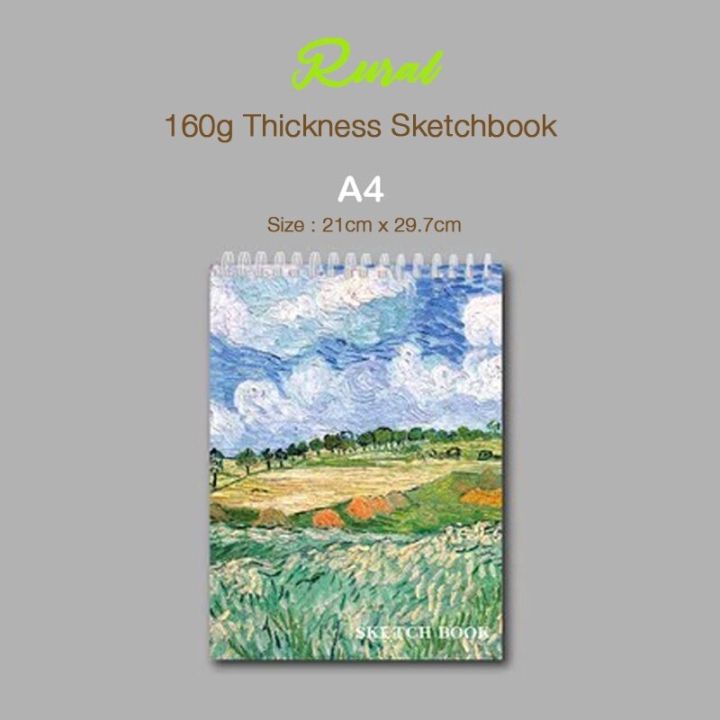 Tropical%20Blue%20Art%20Theme%20Sketching%20Drawing%20Block%20A4%20Size%20Drawing%20pad%20Painting%20Colour%20Sketch%20Paper%20Kertas%20Lukisan%20Warna%20-%20Image%206