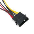 1Pcs 4-Pin Molex to 3-Pin Fan Power Cable Adapter Connector Computer Cooling Fan Cables 12V/5V DC for CPU PC Case Fan. 