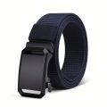 2024 New Canvas Nylon Belt All-Match Non-Hole Automatic Buckle Canvas Belt Lightweight Ultra-Thin Durable Men's. 