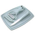 3Pcs/Set Kitchen Cutting Tools Ceramic Fruit Vegetable Peel Chopping Board. 