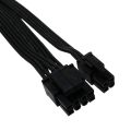 1Pcs PCI Express 8Pin to Dual 6+2Pin Power Supply Cable PCIe 8 Pin 1 to 2 Spliter Cable for Corsair RM/HX/CX-M Series. 