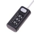 3 Digit Coded Lock Small Locks Resettable Padlock Luggage Locks For Toolbox Travel Bag Cupboard Backpack Black. 
