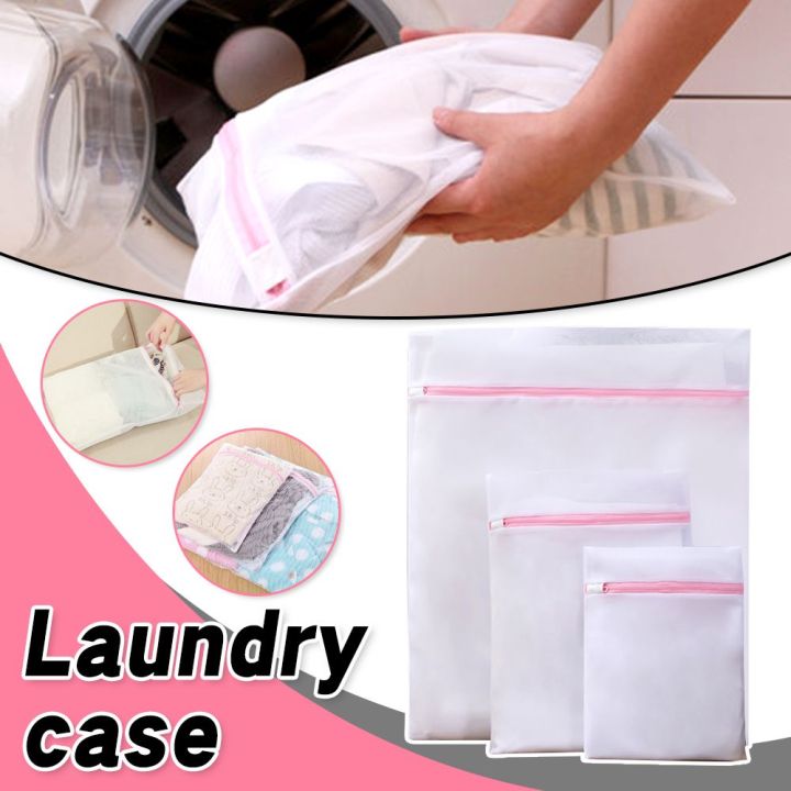 1/3 Pcs Zipped Laundry Bags Reusable Washing Machine Clothing Care ...