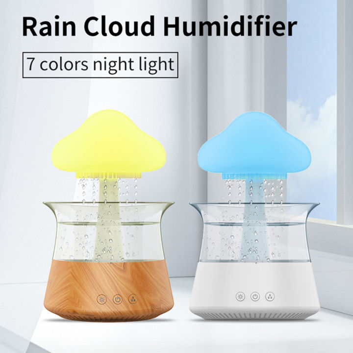300ml%20Mushroom%20Rain%20Air%20Humidifier%20Colorful%20Night%20Light%20Unique%20Fashionable%20Humidifier%20Diffuser%20Moisturize%20Skin%20Relieve%20Fatigues%20-%20Image%202