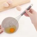 Egg Beater Hand Whisk Mixer Stirring Tool Stainless Steel Balloon Wire Whisk Manual Egg Beater Mixer Kitchen Baking Utensil Milk Cream Butter Whisk Mixer  tainless Steel Egg Beater Kitchen Flask Whisk Milk Egg Beater Cream Egg Mixing Baking Tool. 