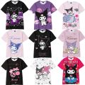 2023 Anime Cartoon Summer Kuromi T-Shirt My Melody hello kitty 3D Print Cartoons Clothes Kid Girl Boy Fashion T Shirt Casual Top. 
