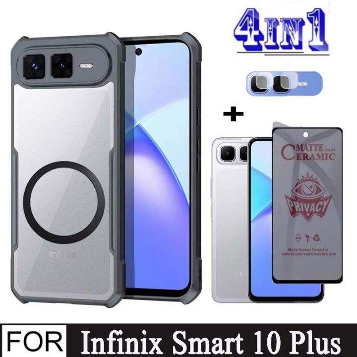 Infinix%20Smart%2010Plus%20Shockproof%20Phone%20Case%20for%20Infinix%20Smart%2010%20Pop%2010%20X6725%204in1%20Tempered%20Glass%20Screen%20Protector+With%20Magnetic%20Wireless%20Charging%20Sticker+%20Camera%20Lens%20Film%20-%20Image%203