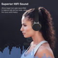 Wiresto Wir-eless Blu-etooth 5.0 Headphone Over the Ear Headphone Stereo Headset Noise Reduction Headphone Foldable Design Wired Wir-eless Stereo Headband with Mic Bass Stereo Earphone. 