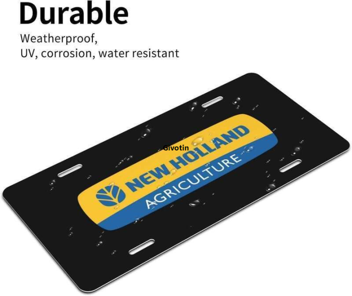 New%20Holland%20Agriculture%20Uaw%20Region%20Front%20Auto%20Tag%20Novelty%20Vanity%20License%20Plate%20with%204%20Holes%206%20X%2012%20Inch%20-%20Image%206
