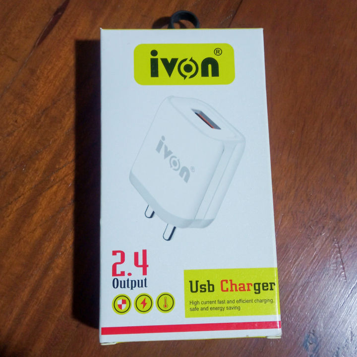 IVON Micro USB Charger High Current Fast Efficient Charging Safe and Energy Saving 2.4A Output Charger