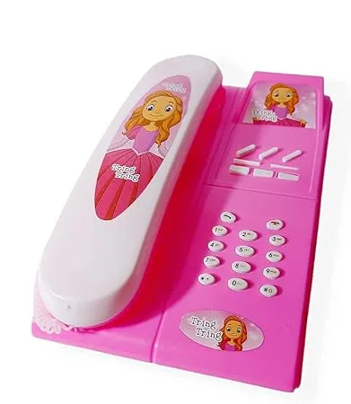 SIZZLER TOYS Presents Toy Telephone landline Musical and Light / Assorted Colours / Size About -19cm*12cm*5 cm and 112 gr / Baby Music Phone for Kids