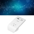 USB Outlet Adapter Power Plug Adapter Multifunctional US Plug 120V 1800W Short Circuit Guard Wide Application Energy Saving PC for Business Trips. 