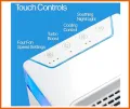 Mini Air Cooler, Arctic Air Pure Chill Evaporative Air Cooler Powerful 3-Speed Personal Cooler, Air Cooler - Powerful, Quiet, Lightweight and Portable Space Cooler with Hydro-Chill Technology. 