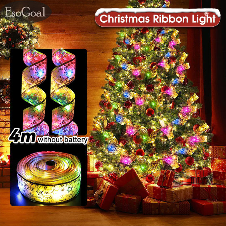 EsoGoal%201/4M%20Ribbon%20Fairy%20Light%20Christmas%20Decoration%20Light%20Christmas%20Tree%20Ornaments%20String%20Lights%20LED%20Ribbon%20Lights%20Christmas%20Tree%20String%20Lights%20for%20Party%20Decoration%20Indoor%20Outdoor%20Hanging%20Items%20-%20Image%202