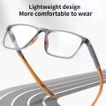 Fashion Reading Glasses TR90 Silicone Frame New Men's Presbyopia Sports Glasses Ultra Light Anti Blue Light Glasses +100 To +400. 