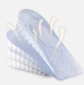 Comfortable Lightweight Soft 3-Layer Heel Lift Silicone Pads / Elastic Invisible Shock Absorption Height Increase Half Insoles. 