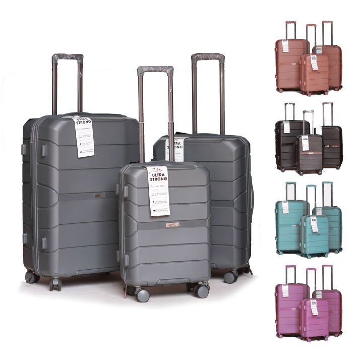 PP Shock Proof Fiber Luggage - Business Class Luggages - Trolley Bag - Traveling Flying Carriers - Luggage bag 30kg 20kg 7kg - Suitcase Briefcase - Baggage 20 Inch 24 Inch 28 Inch- Laggages - Hand Luggage