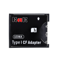 Black Adapter Support SD SDHC SDXC MMC Card to Standard Compact Flash Type I Card Reader Converter. 
