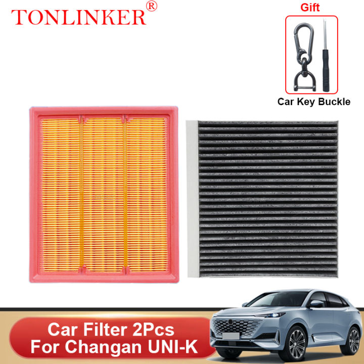 Tonlinker Cabin Air Filter 2pcs For Changan Uni-K Unik 2.0l 2.0at Multiple Filtering Car Filter Oem:1109190-Cr01 8119030-Cr01