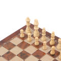 Wooden Chess Set 3 in 1 Educational Wooden Chess Checkers Set for Adults. 