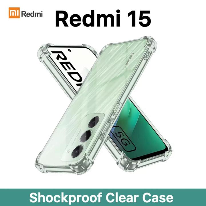 CAMMY%20Redmi%2015C%20Shockproof%20Clear%20Case%20-%20Transparent%20Protective%20Xiaomi%20Back%20Cover%20with%20Bumper%20Protection,%20Anti-Yellowing,%20Slim%20Fit%20Silicone%20Soft%20TPU%20Case%20For%20Girls%20Boys%20Cute%20New%20-%20Image%202