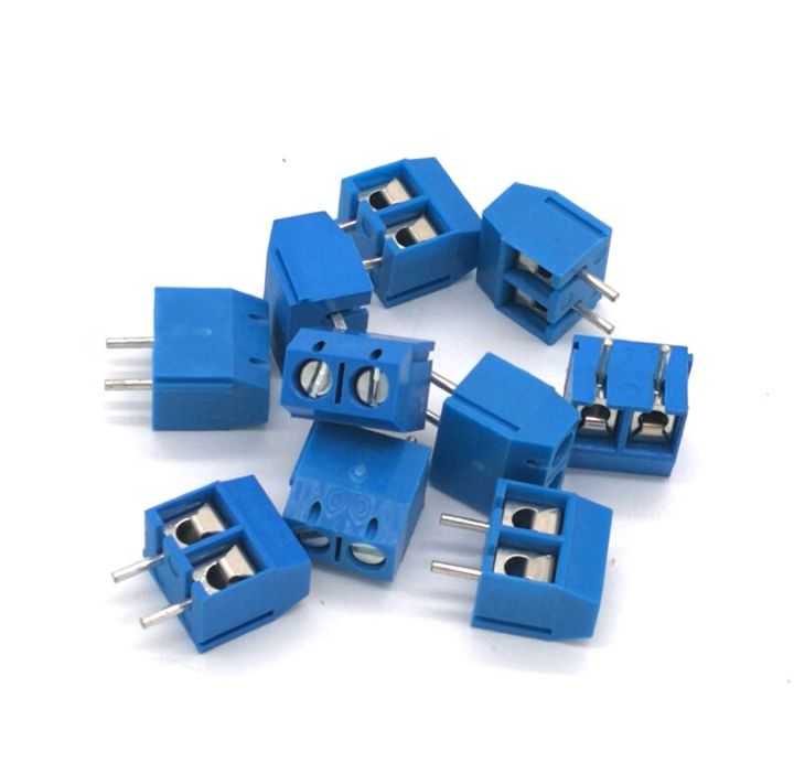 10PCS - Screw Terminal Block- 5mm Pitch 2Pole PCB Mount( Wire Socket ) for Arduino