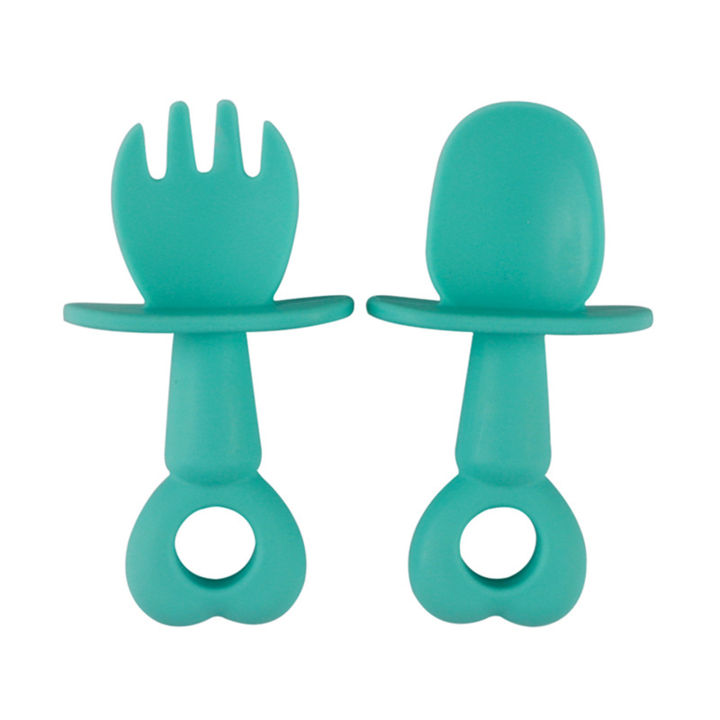 2%20Pcs/Set%20Kid%20Spoon%20Kit%20Food%20Grade%20Rounded%20Edge%20Silicone%20Self%20Feeding%20Baby%20Fork%20Set%20for%20Toddler%20-%20Image%207