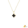 【LUCKET】Four Leaf Clover Necklace Women Small Fragrant Style Necklace Light Luxury Niche Clavicle Chain  LK. 