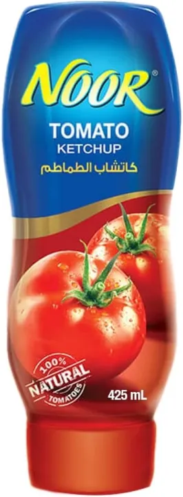 Noor, 100% Natural Tomato Ketchup, Squeezy Bottle, 425 ml(FROM DUBAI)NUSS