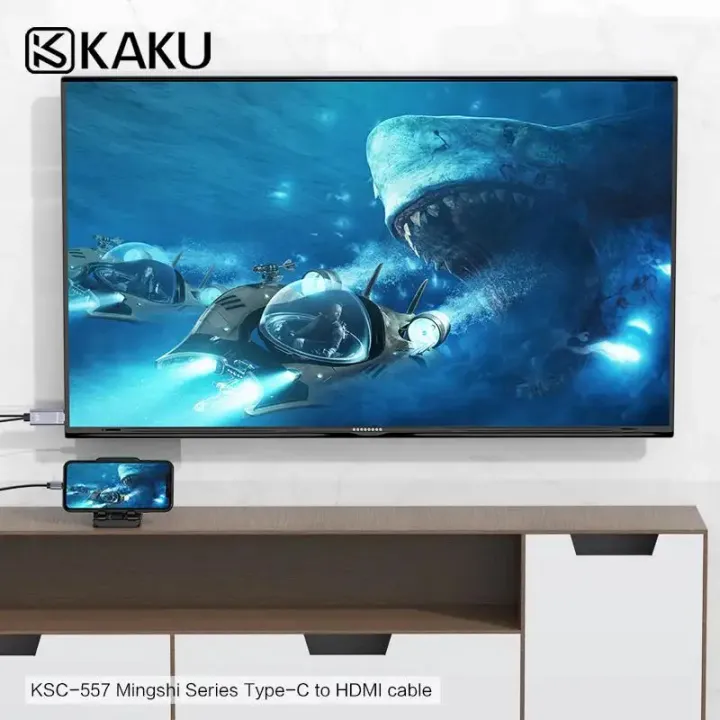 KAKU%20KSC-557%20MINGSHI%20TYPE-C%20to%20HDMI%204K%202.0%20Ultra%20HD%20ready%20HDMI%20cable%20Convertor%20mirroring%20display%20adapter%20Fast%20and%20stable%20data%20transmission%20dark%20color%205Gbps%20480Mbps%201.8%20meters%20-%20Image%203
