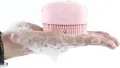 Silicone Soft Bath Shower Brush Body Scrubber with Soap Dispenser Silicone Massage Bath Brush Massage Skin Care Tool for Children Women Men. 