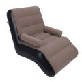 Inflatable Sofa Flocking Surface Blow Up Sofa Chair S Shaped for Office for Travel. 