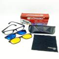 Magic Vision 3 in 1 Quick Change Magnet Lenses Frame Sunglasses Stylish Sunglass with quick change Magnet Lenses. 