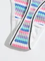 SMY 5 PCS/Set Colorful Women Panty Rainbow Design Breathable Lady Underwear Briefs. 