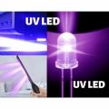 1/5/10/20/30/40/50/100 PCS 5mm Straw Hat UV Purple Light Wide Angle Ultraviolet 395nm - 400nm Transparent 5 mm 20mA 3V Light-Emitting Diode LED Lamp. 