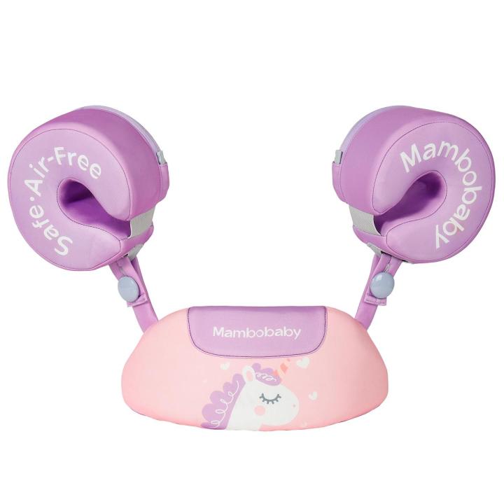 Mambobaby 3-in-1 Non-inflatable Kids Swim Vest Life Jackets for Kids Boys Girls Swim Vest with Detachable Chest & Arm Rings for Age 3-6 Years Kids