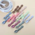 【NEW】 Food Grade Silicone Baby Spoon Fork Set Sticky Spoon Children Cutlery Training Spoon Feeding Tableware Soft Kitchen Accessories. 