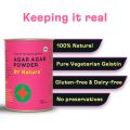 By Nature Agar Agar Powder (100g) | Vegetarian Gelatin Alternative | Gluten-Free and Dairy Free | China Grass Powder from Wild Seaweed | Ideal as a Vegan Stabilizer, Thickener, and Flavour Enhancer    (FROM INDIA) SAM. 