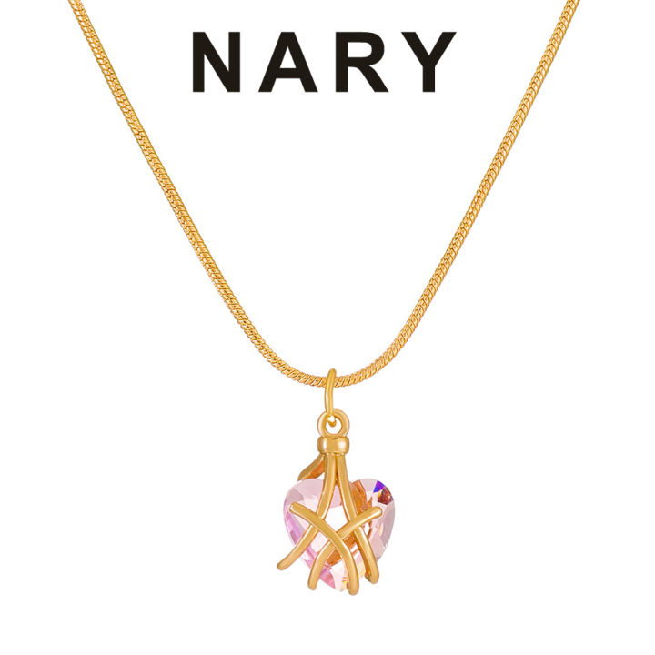 Bright%20Luster%20Adjustable%20Exquisite%20Women%20Necklace%20Geometry%20Heart%20Shape%20Shining%20Faux%20Gem%20Pendant%20Necklace%20Jewelry%20Accessories%20-%20Image%209
