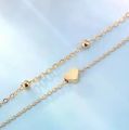 Women's Anklet Bohemian Layered Heart Anklet 2025 Summer Beach Anklets On Foot Ankle Bracelets For Women Leg Chain. 