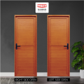 Bathroom Door Walnut Finish with Frame (Full Panel-Right Side Open). 