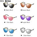 OQ BOGA 6 Styles Fashion Female Polarized Sunglasses Anti UV Metal Full Rim Women Retro Sun Glasses UV400. 