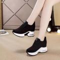 Height Increasing Shoes Children2023New Spring and Summer Black Women's Shoes Thick Bottom Versatile Korean Casual Sneakers Women. 